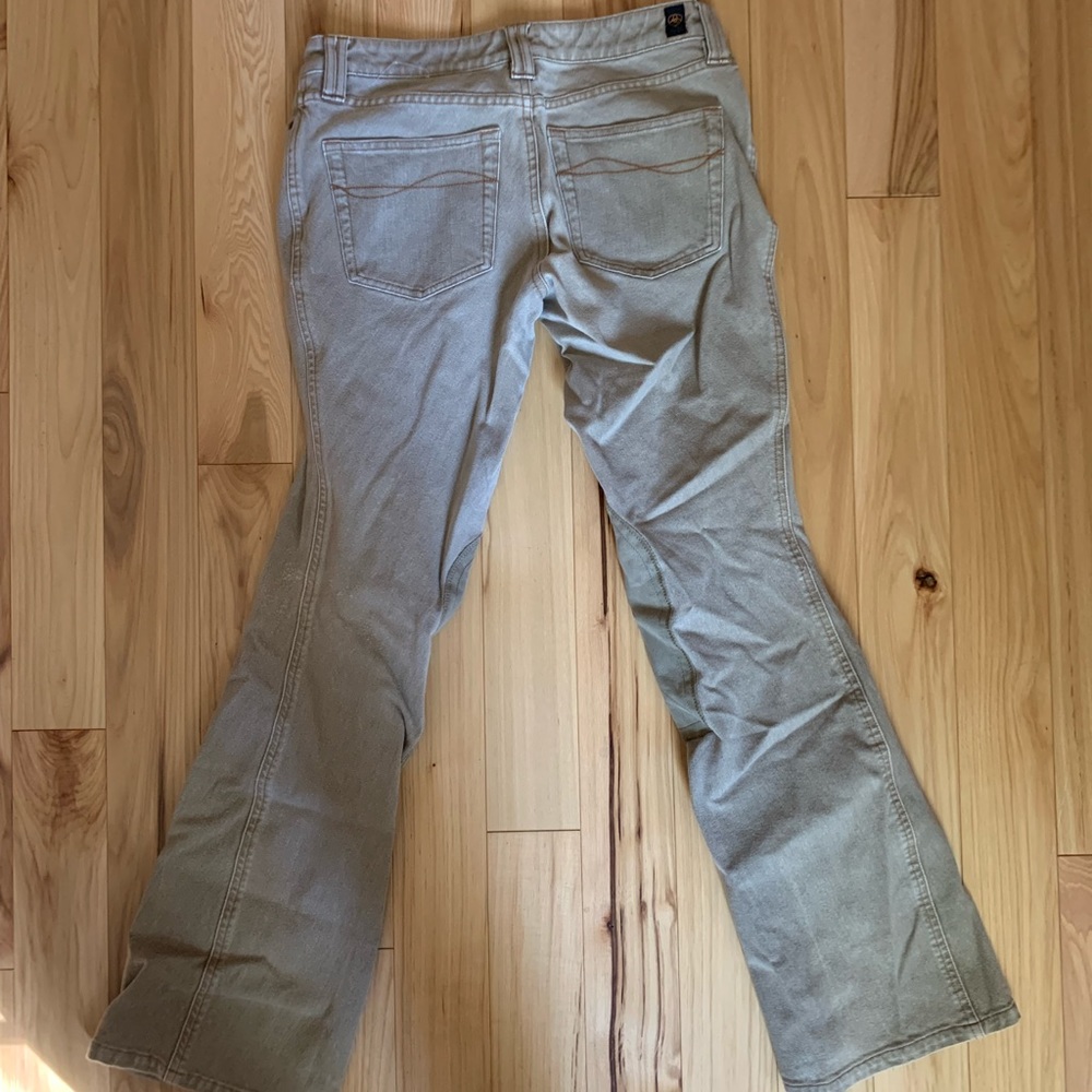 Ariat denim bootcut breeches knee patch